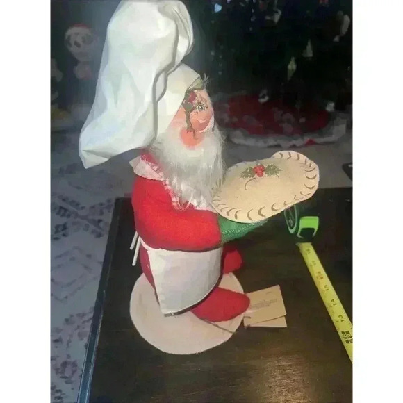 Annalee Mobillite Christmas Santa Claus Holding Pie 17”Vintage Rare 92 - Picture 7 of 8